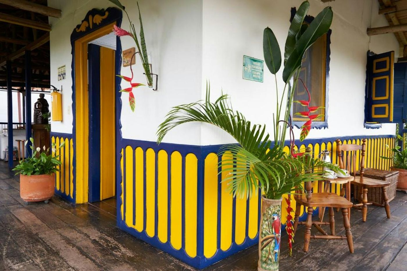 Corredor colonial · Hotel Hacienda Combia