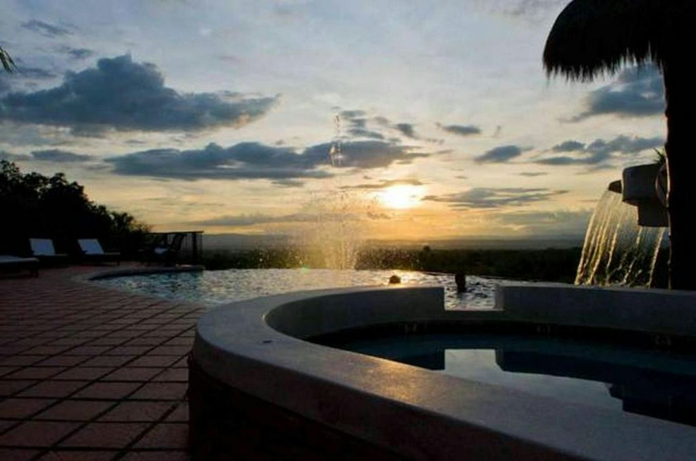 sunset · Hotel Hacienda Combia